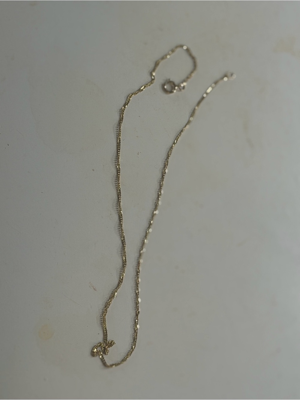 12K Gold-Filled Anklet – 11″ XL